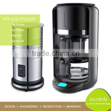 Compact Mini Coffee Milk Frother with Automatic Milk Tea Maker