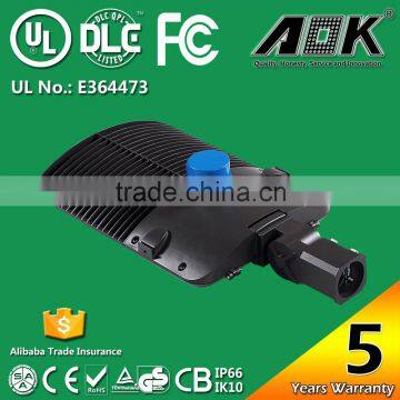 AOK FCC UL DLC IP66 IK10 Photocell Dimmable Sensor Remote Area Outdoor 150W LED Parking Lot Pole Lighting Retrofit photo-4