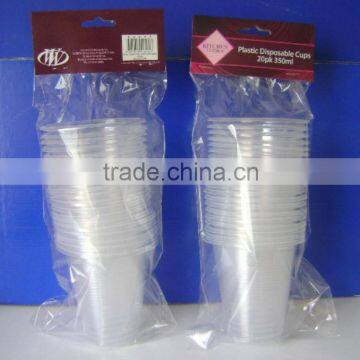 Plastic disposable cups 20PK 350ml TG20889-20