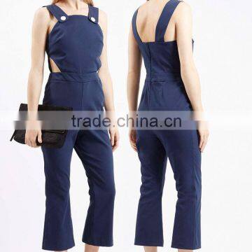 Spaghetti Strap Big White Button New Style Women Jumpsuit