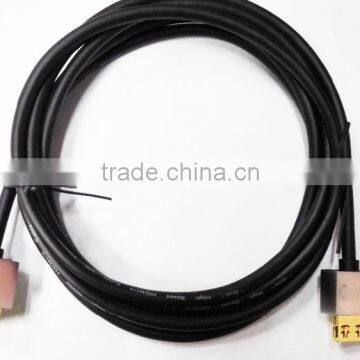 Metal Slim HDMI cable with lock gold plated