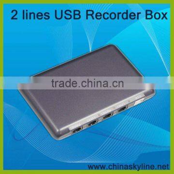 2 lines usb telephone recorder