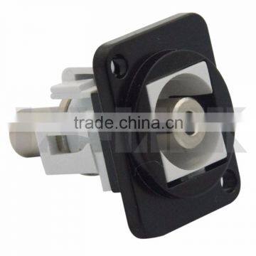 D Type 3.5mm stereo audio female to female connector with metal style
