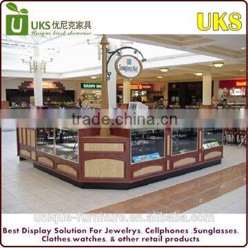 Low price Wood glasses display , optical store counter showcase