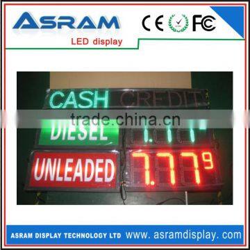 LED screen brand logo glows pylon gas station led price sign low price led gas price digital sign