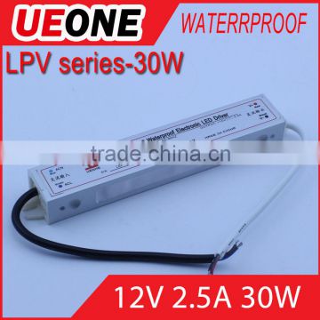 30w 12v IP67 waterproof switch power supply of lpv-30-12