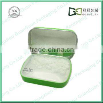 Wholesale Tinplate Custom Printed Promotion Mint Tin Box With Hinges