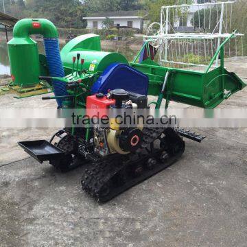 MINI TRIANGULAR CRAWLER-TYPE RICE AND WHEAT COMBINE HARVESTER