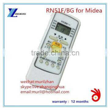 ZF White 14 Keys RN51F/BG AC Remote Control for Midea Air-conditioner