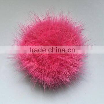 7CM Wholesale Round Mink Fur Flower Mink Fur Plate