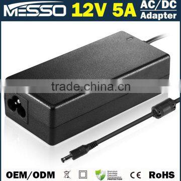 12V 5A AC DC Adapter 100-240V 50-60Hz AC Adapter 12V 5A Swithcing Power Supply 12V 5A AC Adapter