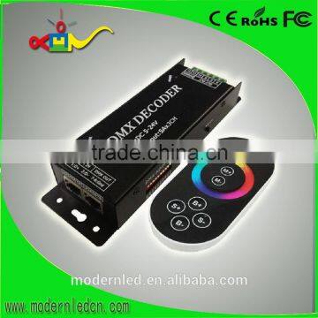 Hot sale RF Touch remote controller DMX RGB decoder Signal transmitter
