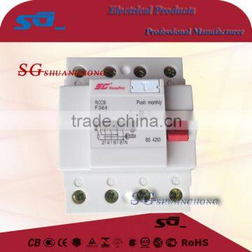 F360 Residual Current Type 4 pole earth leakage circuit breaker