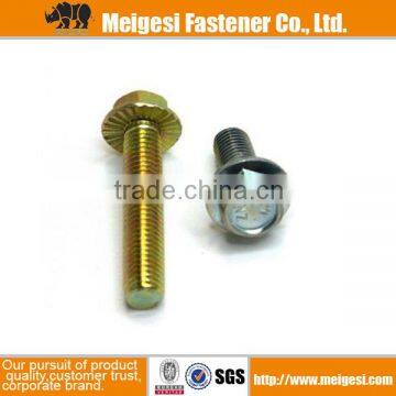 Hot selling DIN921 high quality good price standard carbon steel high strength hex flange bolt