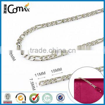 Popular pearl nickel custom decorative metal chain for bag