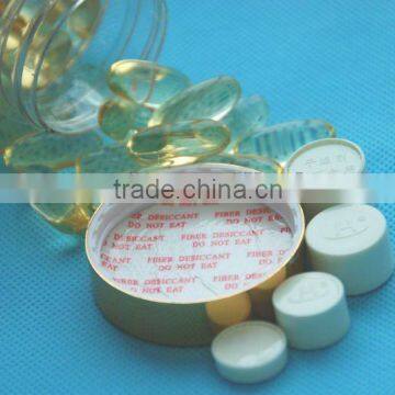 bottle and cap with pharmaceutical desiccant