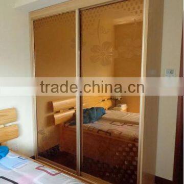 BEDROOM WARDROBE SLIDING MIRROR DOORS