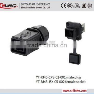 Made in china 8p8c cat6 rj45 male connector plastic shell square type rj45 male connector RJ45 male and female connector