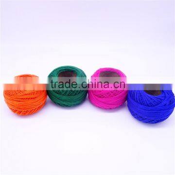 Manufacture direct supply accept customized hand knitting yarn 100% cotton yarn crochet hand knitting