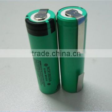 18650A 18650 NCR18650A 3100mAh 3.6V battery cell with tabs