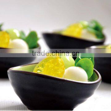 Janpese style ceramic black restaurant desserts