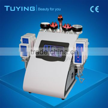 2016 hot sale 6 in 1cavitation vacuum rf weigh loss cavitation machineultra shape slimming system