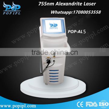 alexandrite laser 755nm hair removal equipment POP-A5 laser alexandrite hair removal alexandrite laser machines