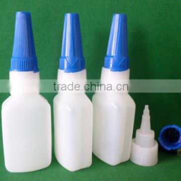 Cyanoacrylate adhesive empty plastic super glue bottle