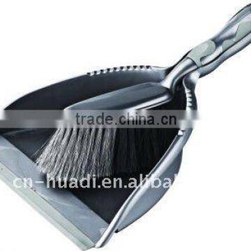 HD5005 Solid color plastic broom dustpan sweep set