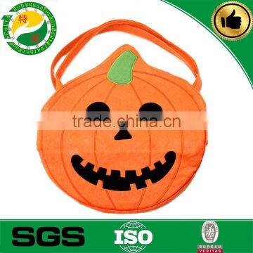 new style fashion felt fabric pumpkin kid's tote bag small