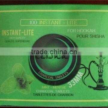 shisha charcoal of mint flavor