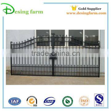 2015 new design Powder coating wrought Iron gate