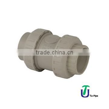 U-PVC Both Side Female Threaded Ball Check valve