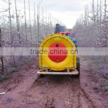 trailer type vineyard use farm garden fruit tree orchard boom tank air blast sprayer with high press diaphragm pump