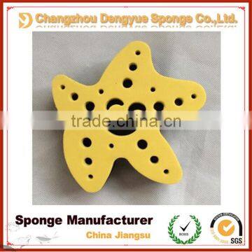 Hot selling high quality New type Star Shape with holes Hair Twist Sponge barber hair sponge