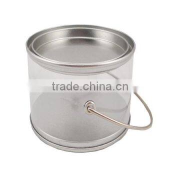 chocolate round pvc cement tin container