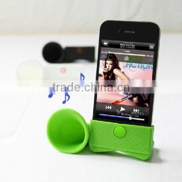 Cute silicon phone speakers mini silicone speakers for phone