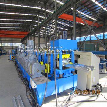 Road guardrail fence post roll forming machine