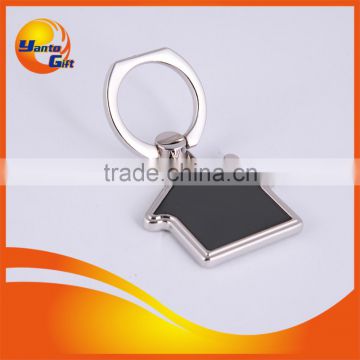 Custom Universal Metal Ring Holder with House Shape Mount Holder Finger Grip for Phone