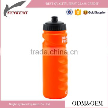 750ml Bright orange PE cycling sport bottle