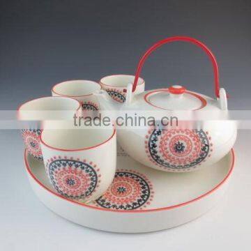 Eco-friendly Chinese Style Ceramic Teapot With Iron Handle photo-3