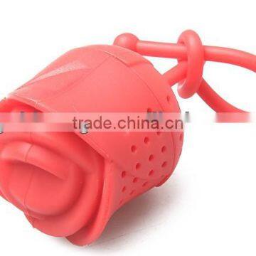 Silicone Rose Design Tea Leaf Strainer Teapot Filter photo-2