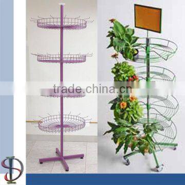 Flower Basket Floor Stand