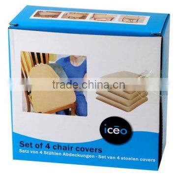 Cheap Wholesale Custom Color 4pcs Rib Fabric Blank Cushion Cover for Office Chair photo-3