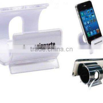 Hot selling fashion design plastic cell phone table stand