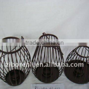 together with industrial metal basket for garden decoration
