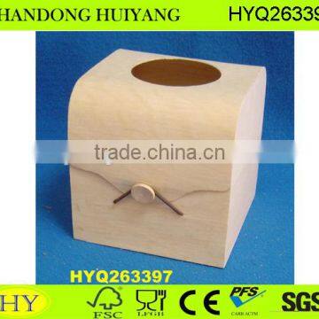 Unfinished FSC DIY 40% Discount Wooden Dinner Napkin Box photo-2