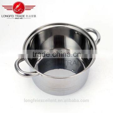 Best Selling New Shape Glass Lid 5pcs Stainless Steel Camping Pot/cooking Pot photo-5