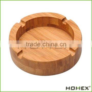 Bamboo cigar ashtray w holder catcher Homex BSCI/Factory