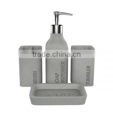 Natural Concrete Home Hotel Decoration Cement Bath Accessory With Word Deboss photo-3